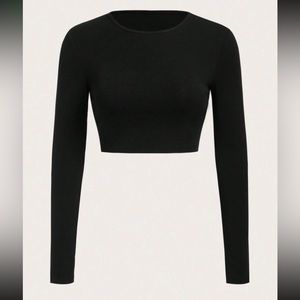 BUNDLE of 4 Fitted Basic Long Sleeve Tees